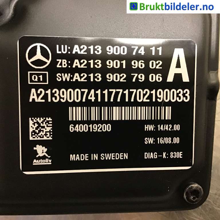 Sensor radar til Mercedes E-Klasse 2016-2023 (W213) (W213) (MERCEDES|A 213 900 74 11|640019200|)