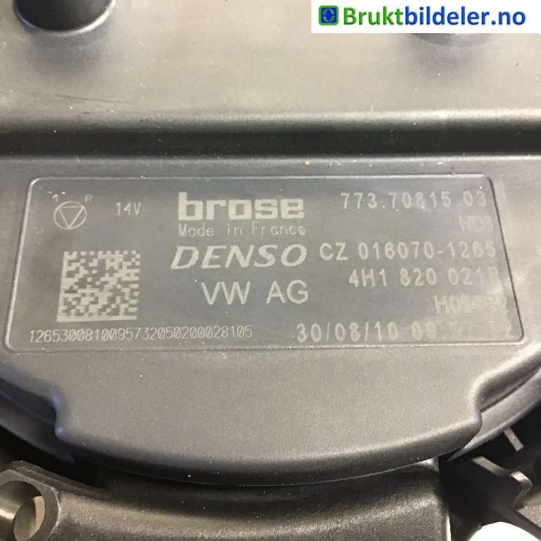 Varmeapparat motor til Audi A8 2010-2013 (Type III, Fase 1)  (AUDI|4H1 820 021 B|773 70815 03|)
