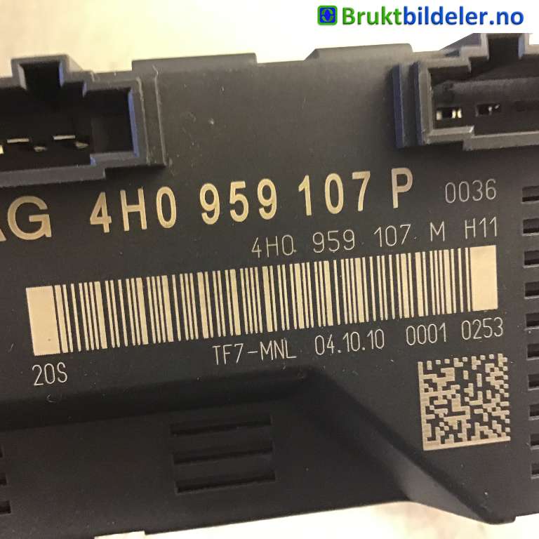 Styreenhet elektrisk bakluke til Audi A8 2010-2013 (Type III, Fase 1) (AUDI|4H0 959 107 P|28-4015-8513-3-00|)