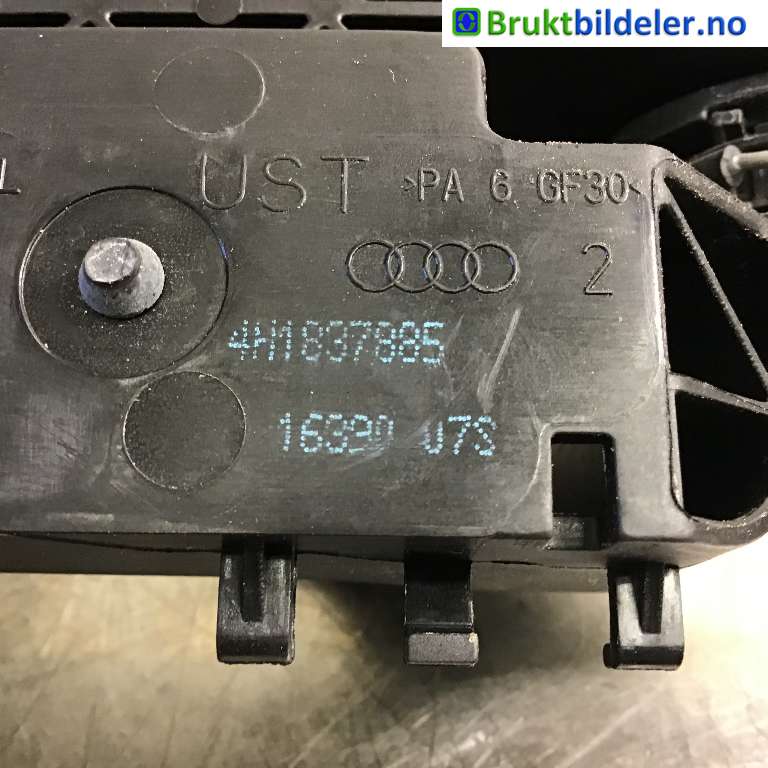 Dørhåndtak utv venstre til Audi A8 2010-2013 (Type III, Fase 1)  (AUDI|4H1 837 885|)