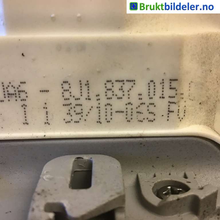 Låsekasse venstre foran til Audi A8 2010-2013 (Type III, Fase 1)  (AUDI|8J1 837 015 C|)