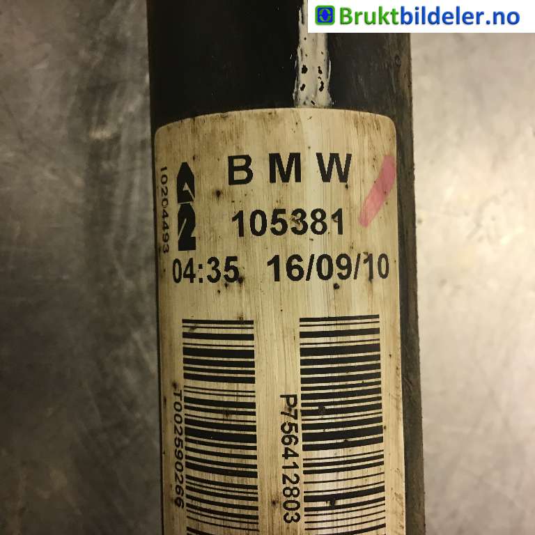 Drivaksel høyre bak til BMW X5 2007-2013 (E70) (E70) (BMW|3320 8 609 838||105381)