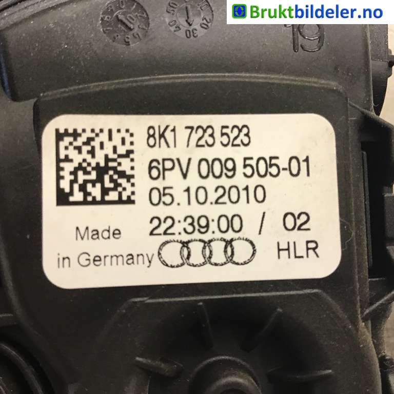 Pedal gass til Audi A8 2010-2013 (Type III, Fase 1)  (AUDI|8K1 723 523|6PV 009 505-01|)