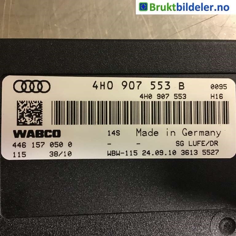 Styreenhet diverse til Audi A8 2010-2013 (Type III, Fase 1) (AUDI|4H0 907 553 B|446 157 050 0|)