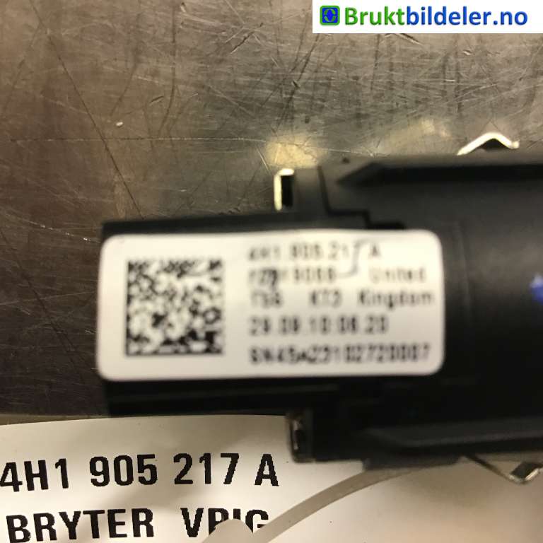 Bryter diverse til Audi A8 2010-2013 (Type III, Fase 1)  (AUDI|4H1 905 217 A|)