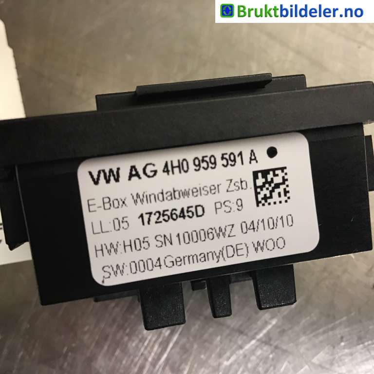 Styreenhet takluke til Audi A8 2010-2013 (Type III, Fase 1) (AUDI|4H0 959 591 A|1725645D|)