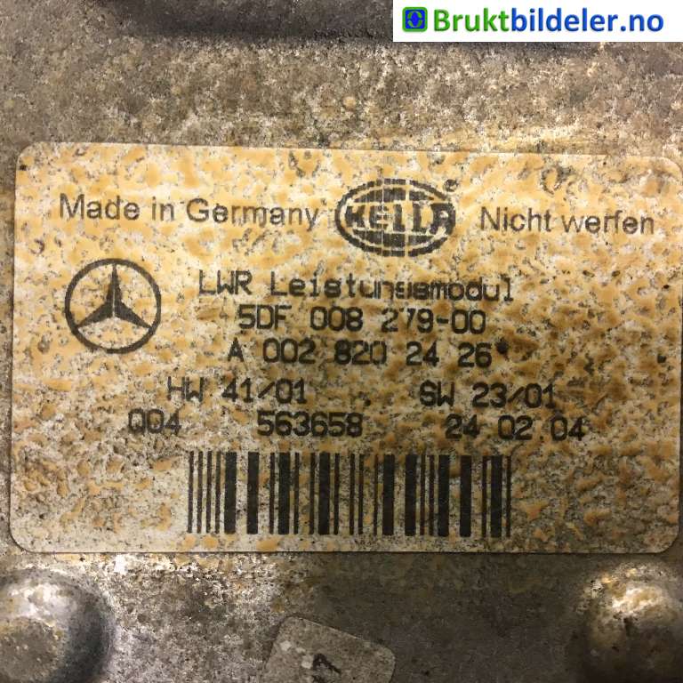 Styreenhet xenon/ballast til Mercedes E-Klasse 2002-2006 (Fase 1) (W211) (W211) (MERCEDES|A 002 820 24 26|5DF 008 279 00|)