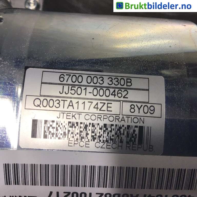 Rattaksel elektrisk servo til Nissan E-NV200 2014-->>  (NISSAN|488104FA0B|6900004077|JJ501-00462)