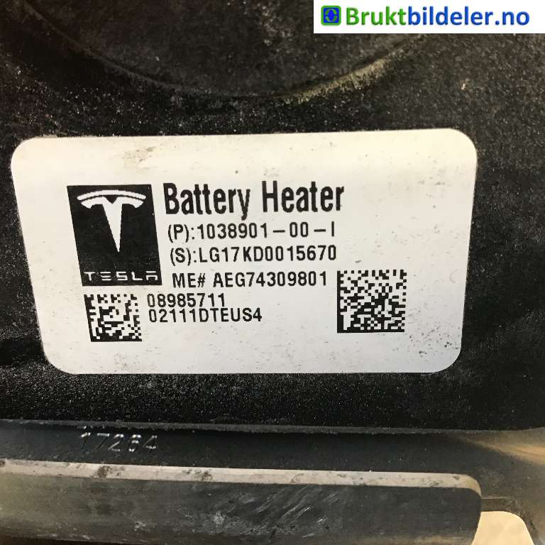 Diverse deler til Tesla Model S 2016-2021 (Fase 2) (TESLA|1038901-00-I|LG17KD0015670|)