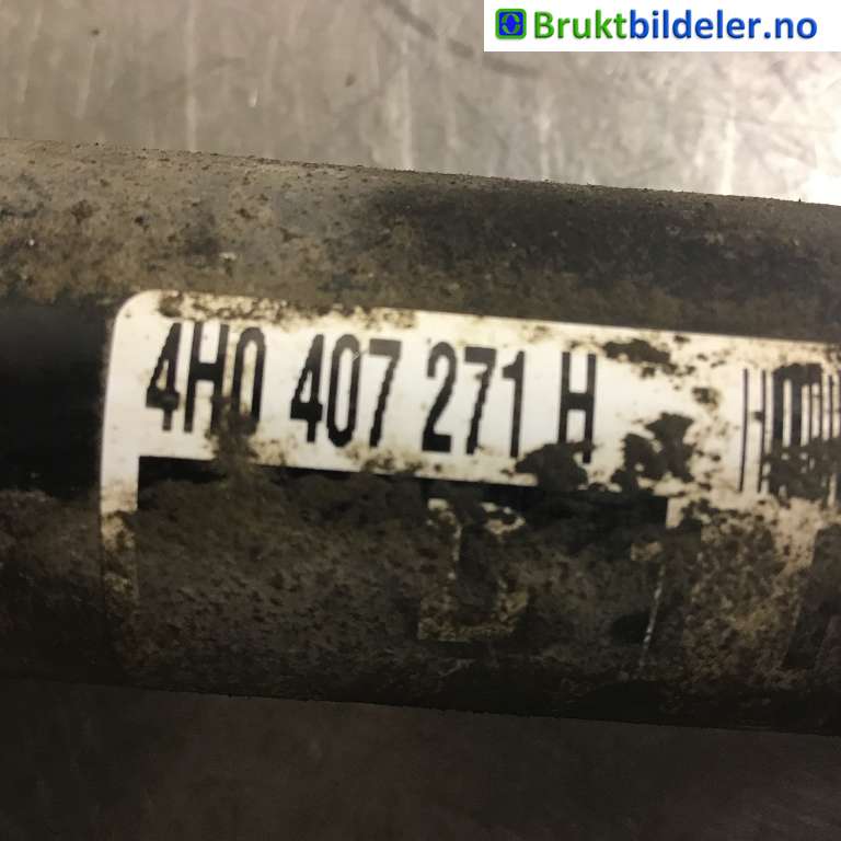Drivaksel venstre foran til Audi A8 2010-2013 (Type III, Fase 1) (AUDI|4H0 407 271 H|)