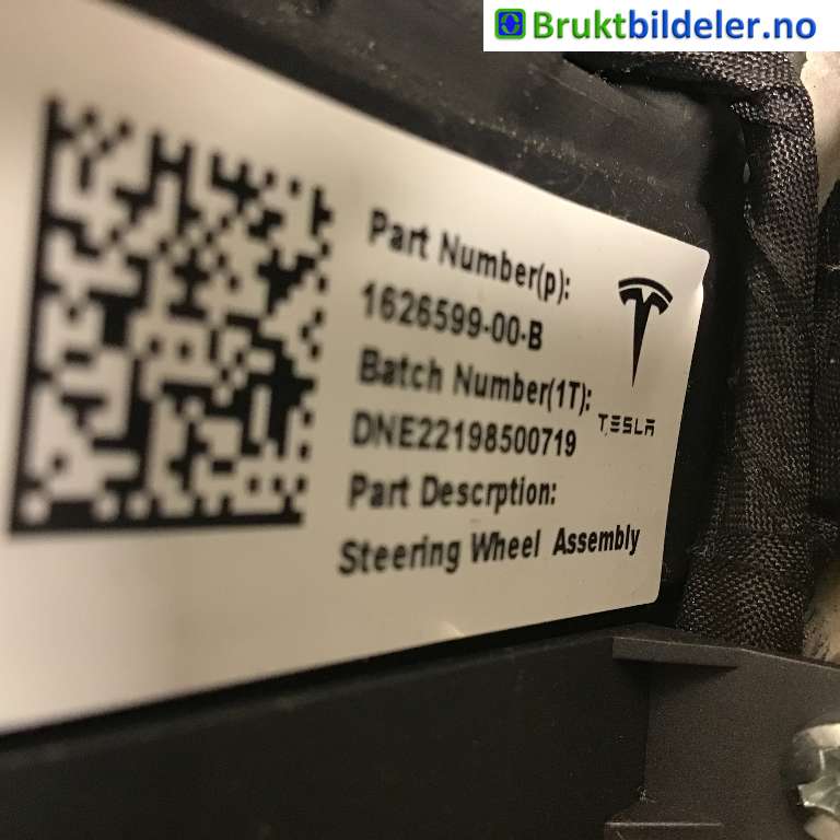 Ratt til Tesla Model Y 2021-2024 (Type I)  (1626599-00-B|)