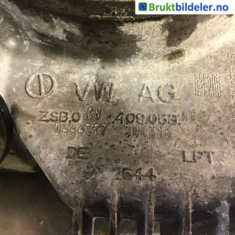 Girkasse 4WD fordelingskasse til VW Golf VII 2012-2017 (Fase 1)  (VOLKSWAGEN|0CN 409 053 AE|ZSB0 409 053|)