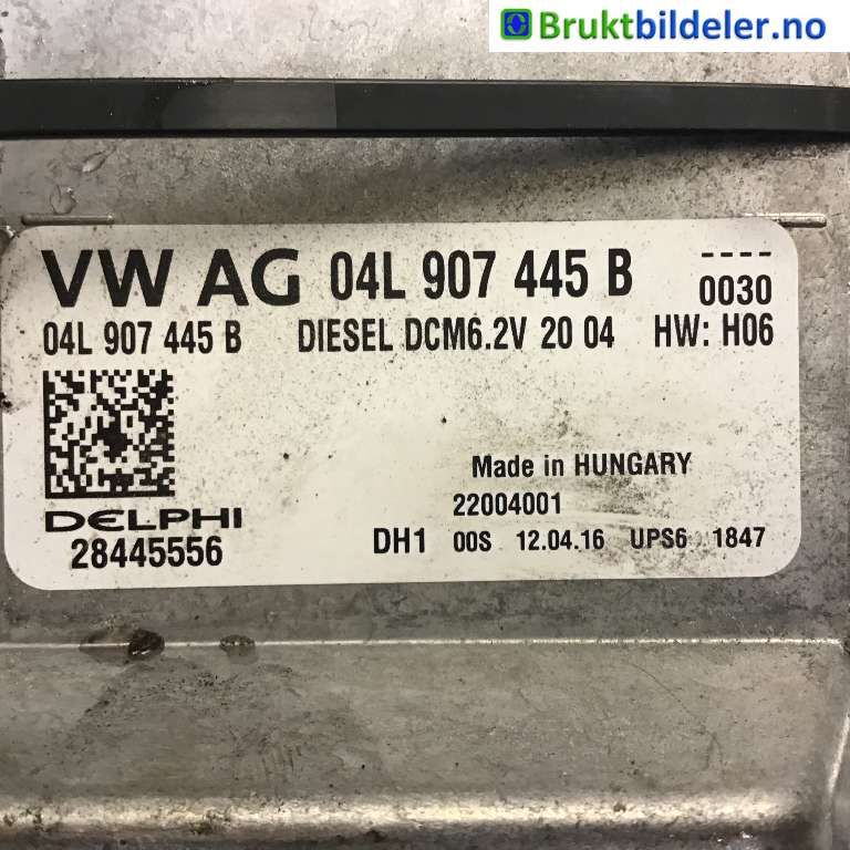 Styreenhet motor til VW Golf VII 2012-2017 (Fase 1)  (VOLKSWAGEN|04L 907 445 B|28445556|)