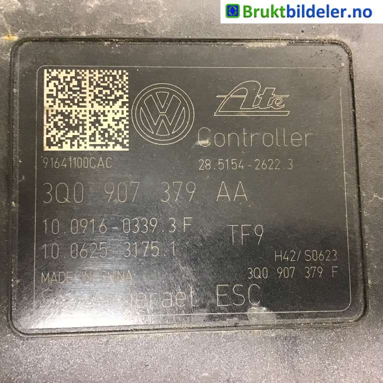 ABS sentral til VW Golf VII 2012-2017 (Fase 1) (VOLKSWAGEN|3Q0 614 517 AA|10.0220-0671.4|3Q0 907 379 AA)