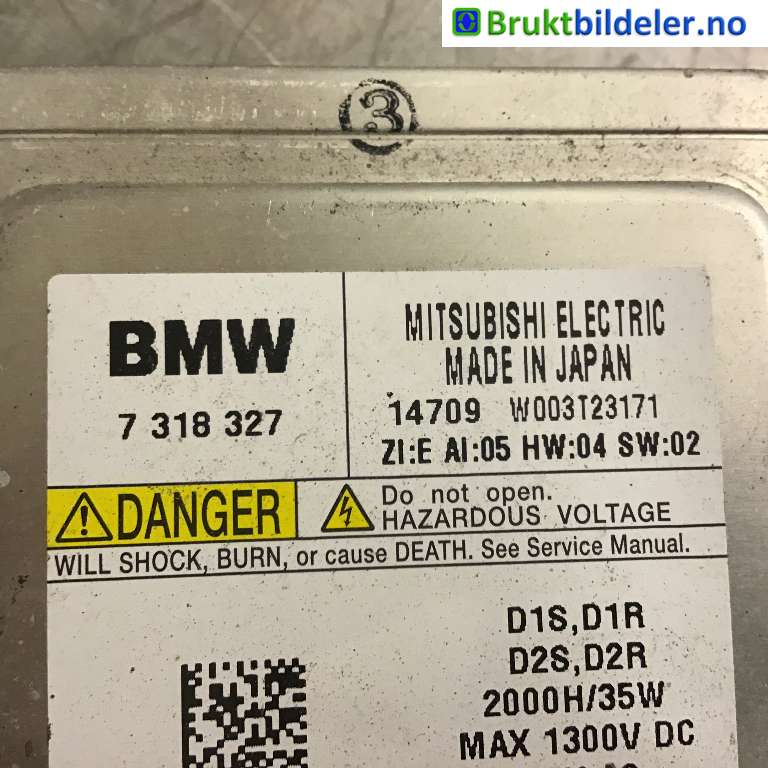 Styreenhet xenon/ballast til BMW 1-Serie 2011-2015 (Fase 1) (F20/F21) (F20/F21) (BMW|7318327|W003T23171|)