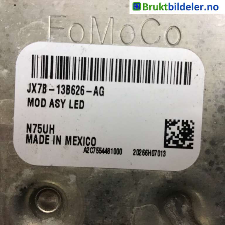 Styreenhet xenon/ballast til Ford Explorer 2020-->>  (FORD (US)|JX7B-13B626-AG|N75UH|)