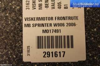Viskermotor frontrute til Mercedes Sprinter,  (906) (MERCEDES|A 906 820 00 40|405.146)