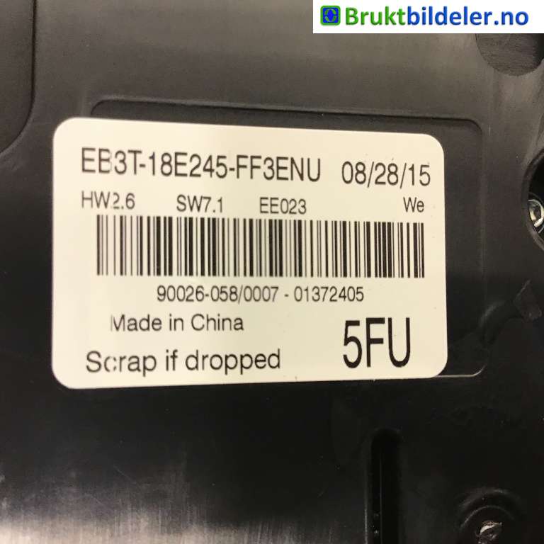 Varmeapparat betjening til Ford Ranger / Ranger Raptor 2015-2022 (FORD|EB3T-18E245-FF3ENU|90026-058/0007|)