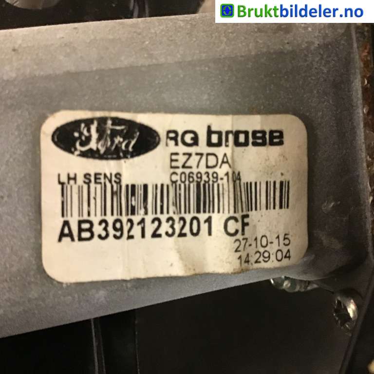 Ruteheis venstre foran til Ford Ranger / Ranger Raptor 2015-2022  (FORD|AB39-2123201-CG|)