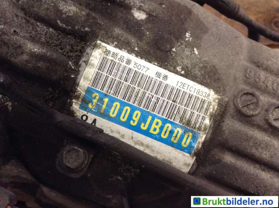 Girkasse automat til Toyota GT86 2012-->>  (TOYOTA|SU00303654|12ETC18338|31009JB000)