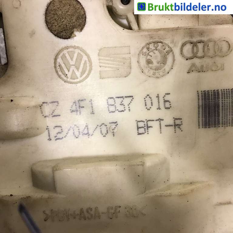 Låsekasse høyre foran til Audi A3 2003-2008 (Type II, Fase 1)  (AUDI|4F1 837 016|)