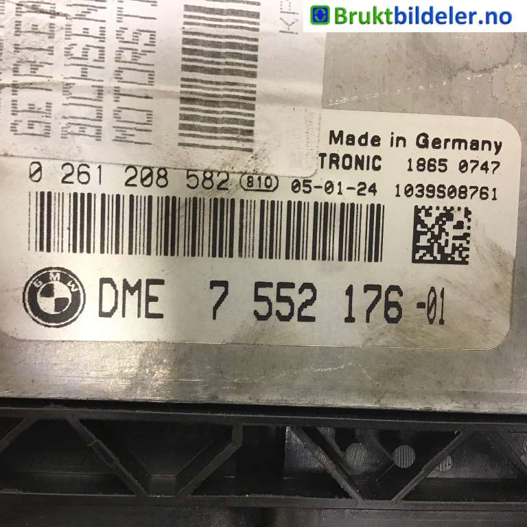 Styreenhet motor til BMW 3-Serie 2005-2011 (E90/E91/E92/E93) (E90/E91/E92/E93) (BMW|7 552 176-01|0 261 208 582|)