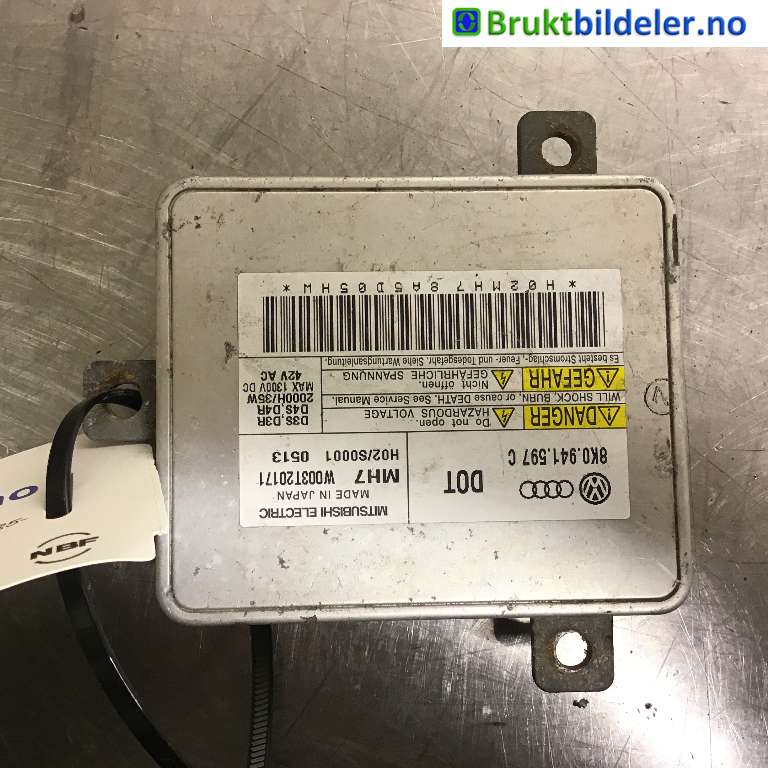 Styreenhet xenon/ballast til Audi A4 2007-2014 (Type IV) (B8) (B8) (AUDI|8K0 941 597 C|W003T20171|)