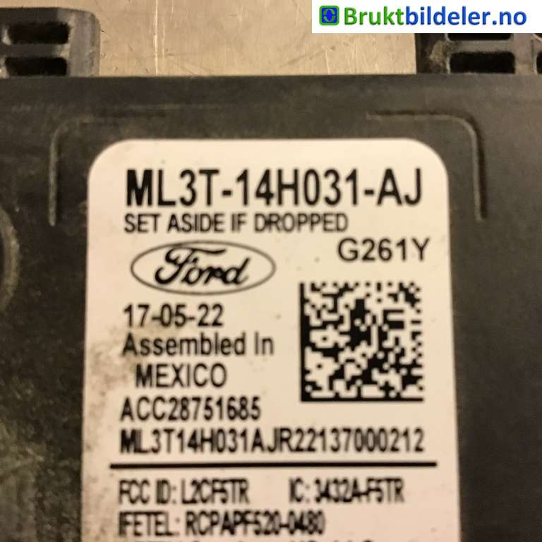 Sensor radar til Ford Mustang Mach-e 2020-->> (FORD (US)|ML3T-14H031-AJ|ACC28751685|)