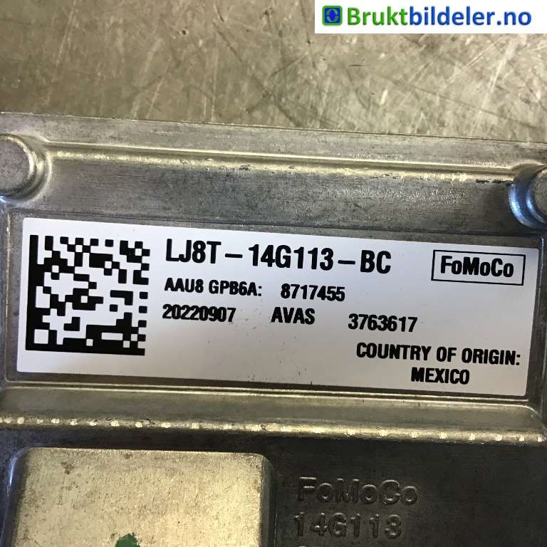 Styreenhet diverse til Ford Mustang Mach-e 2020-->>  (FORD (US)|LJ8T-14G113-BC|20220907|)