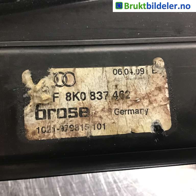Ruteheis til Audi A4 2007-2014 (Type IV) (B8) (B8) (AUDI|8K0 837 462|)