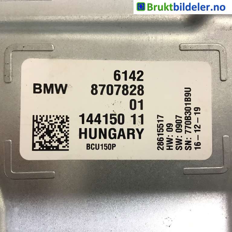 Styreenhet diverse til BMW X3 2017-->> (G01) (G01) (BMW|61 42 8 707 828|144150 11|)