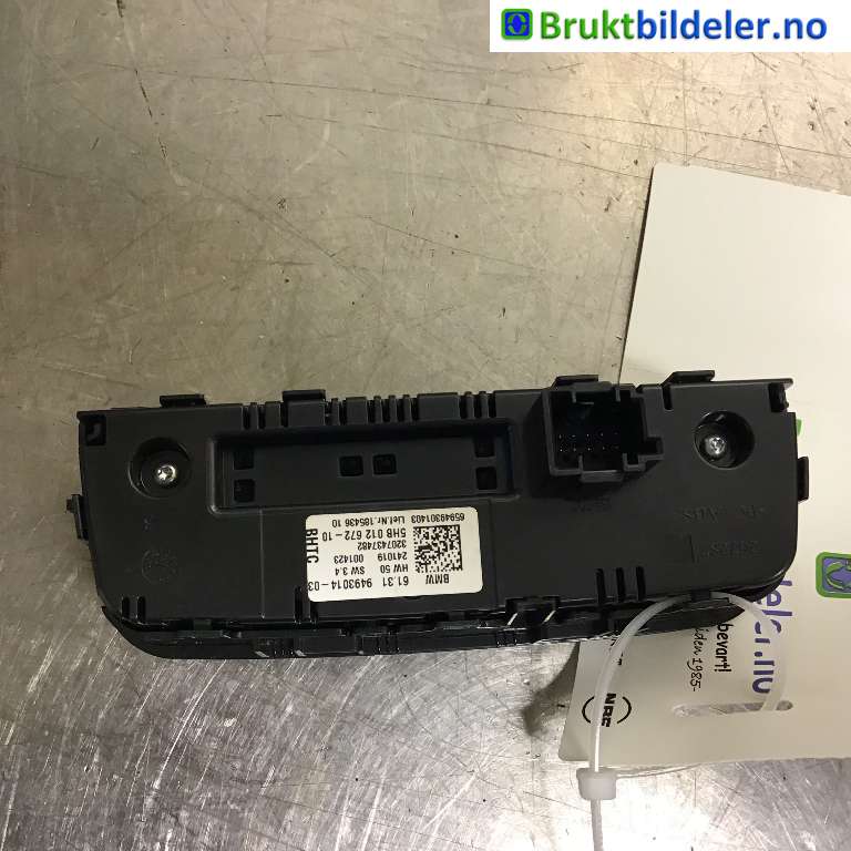 Varmeapparat betjening til BMW X3 2017-->> (G01) (G01) (BMW|61 31 9 493 014-03|)