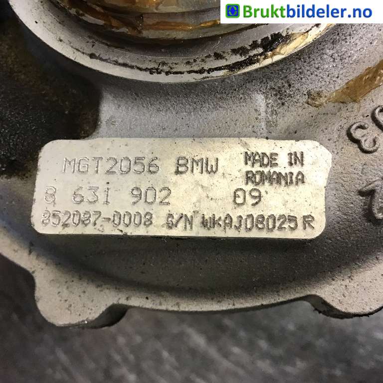 Turbo til BMW X3 2017-->> (G01) (G01) (BMW|11 65 8 662 071|MGT2056|8 631 902 09)