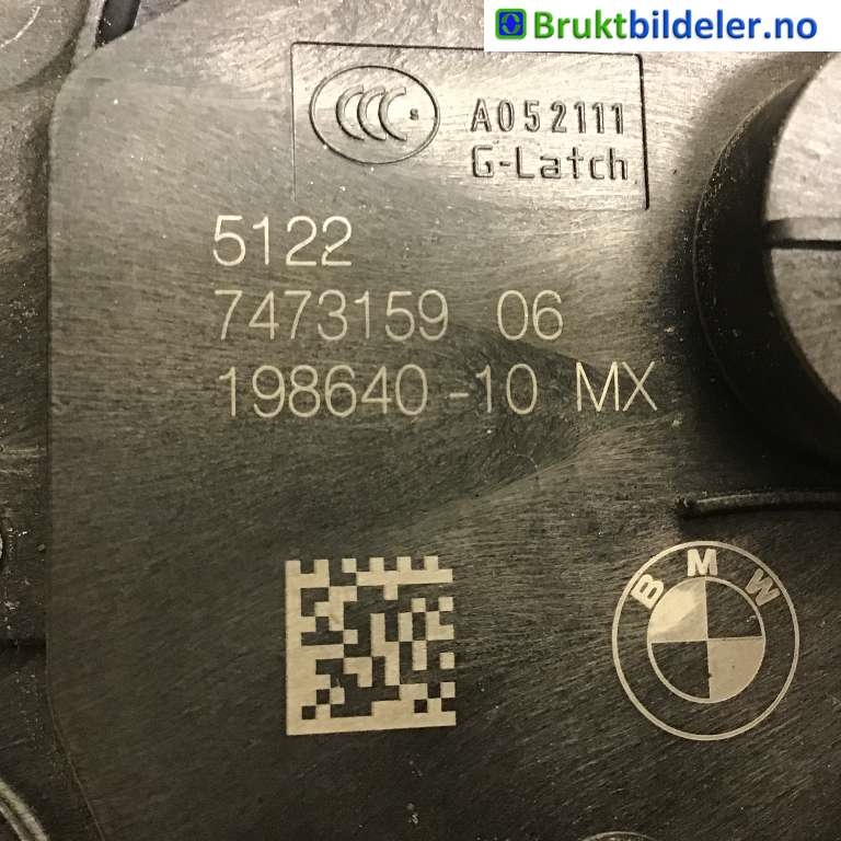 Låsekasse venstre bak til BMW X3 2017-->> (G01) (G01) (BMW|51 22 7 473 159|198610-10|)