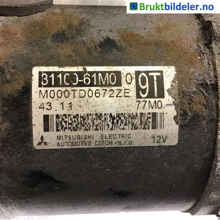Starter til Suzuki SX4 S-CROSS 2013-->> (Type II)  (SUZUKI|31100-61M00|M000TD0672ZE|)