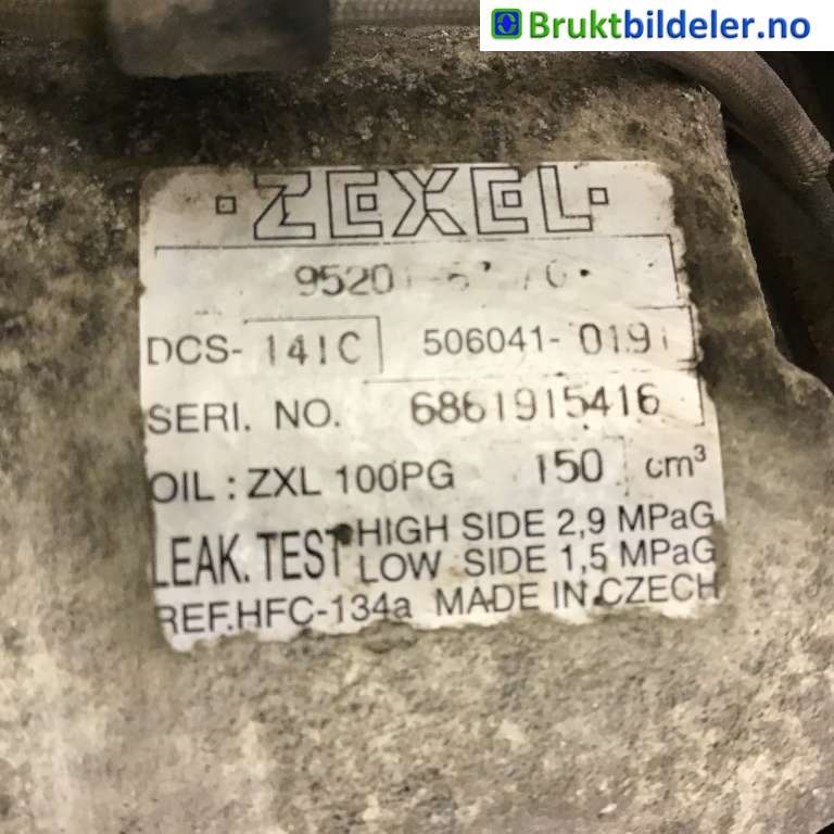 Aircondition kompressor til Suzuki Grand Vitara 2005-2015 (Type III)  (SUZUKI|95200-67JA0|506041-0191|)
