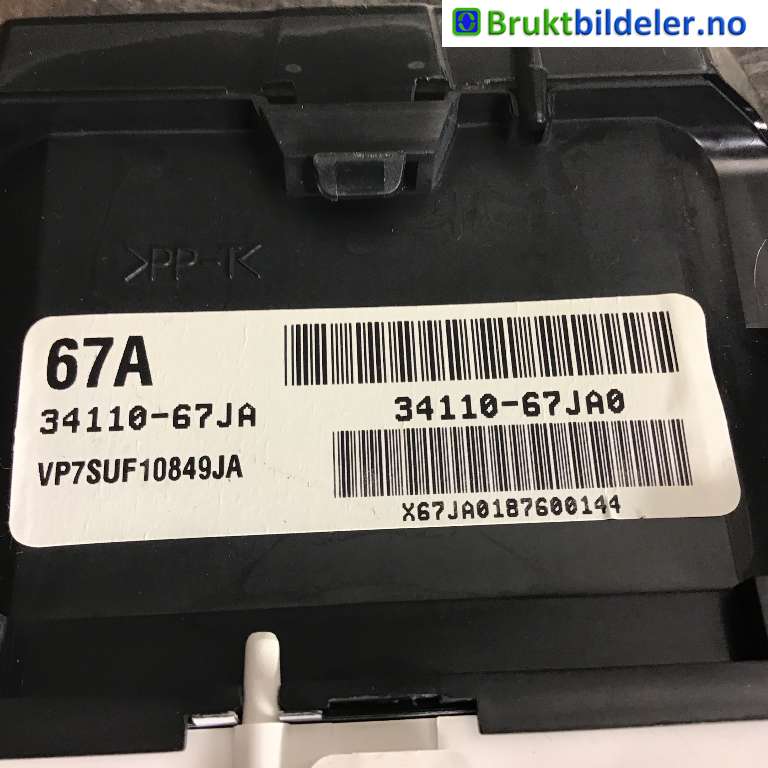 Instrumentpanel til Suzuki Grand Vitara 2005-2015 (Type III)  (SUZUKI|34110-67JA0|VP7SUF10849JA|)