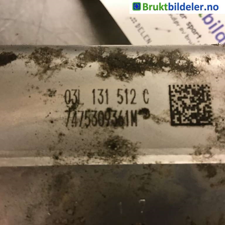 EGR-kjøler til VW Caddy 2010-2015 (Type III, Fase 2) (VOLKSWAGEN|03L 131 512 DQ|)