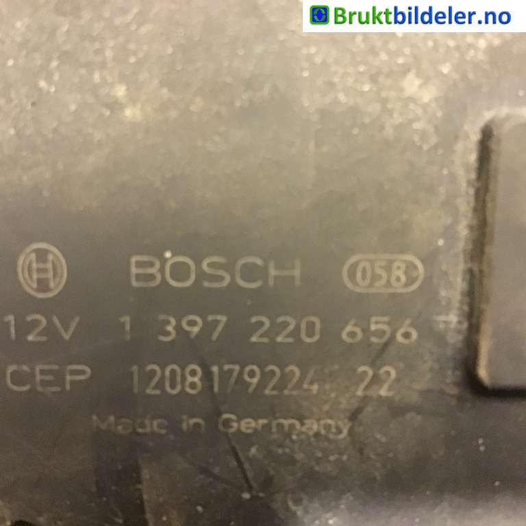 Viskermotor frontrute til VW Caddy 2010-2015 (Type III, Fase 2) (VOLKSWAGEN|1T1 955 119 A|1 397 220 656|)