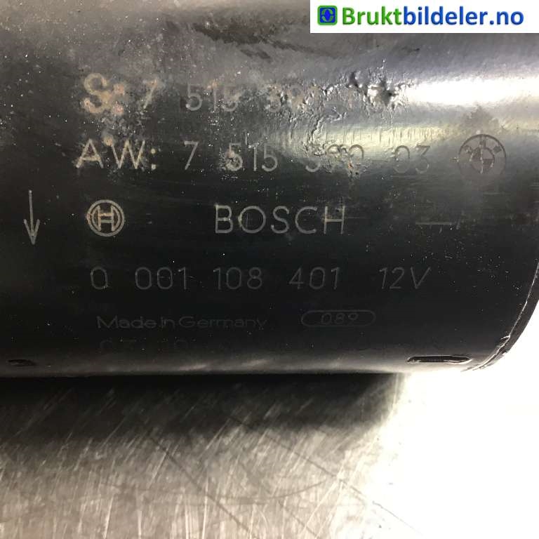 Starter til BMW 5-Serie 2003-2010 (E60/E61) (E60/E61) (BMW|7 515 391-03|0 001 108 401|)