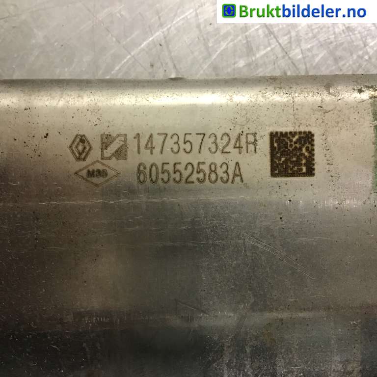 EGR-kjøler til Nissan Qashqai 2014-2021 (Type II)  (NISSAN|147357324R|60552583A|)