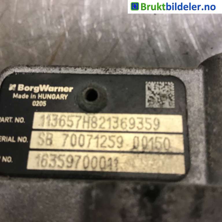 Turbo til Nissan Qashqai 2014-2021 (Type II)  (NISSAN|1441100Q3G|16359700011|113657H821369359)