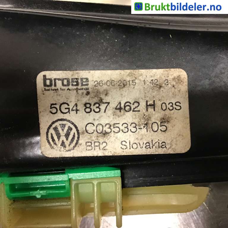 Ruteheis til VW e-Golf 2014-2017 (Fase 1) (VOLKSWAGEN|5G4 837 462 H|C03533-105|)
