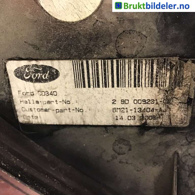 Baklykt høyre til Ford S-Max 2006-2010 (Type I, Fase 1)  (FORD|6M21-13404-AJ|)