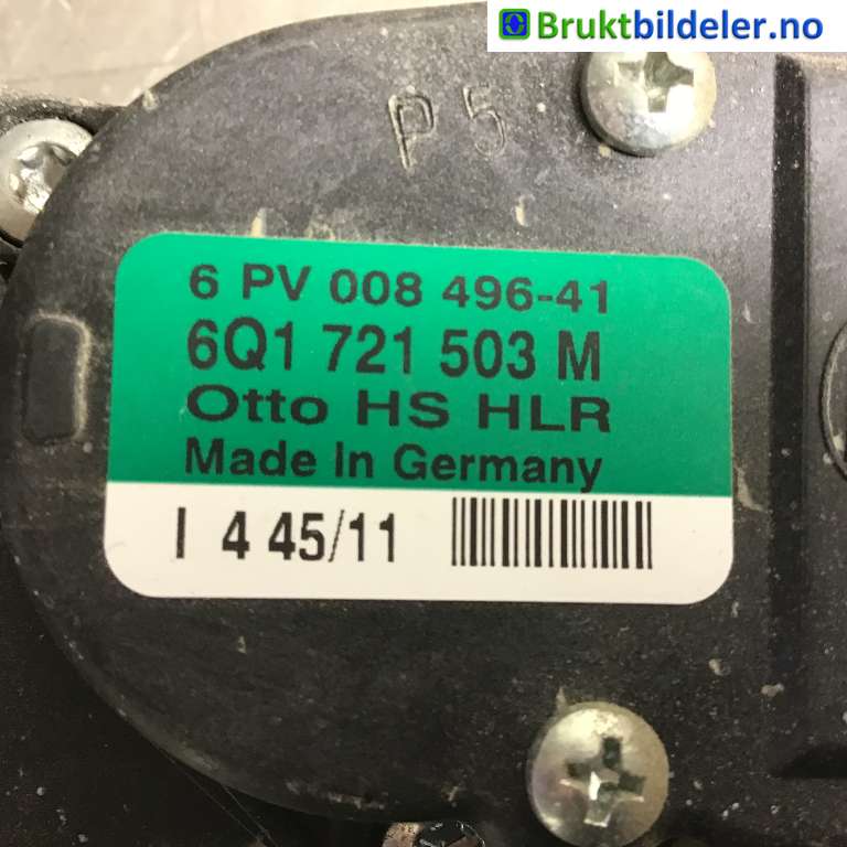 Pedal gass til VW Amarok 2010-2016 (Type I, Fase 1)  (VOLKSWAGEN|6Q1 721 503 M|6PV 008 496-41|)