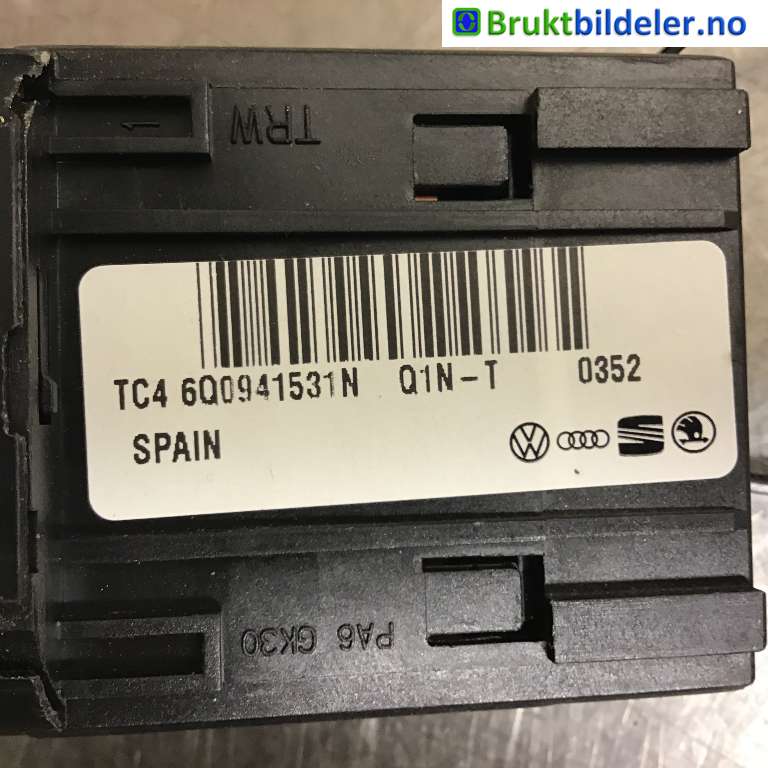 Bryter lys til VW Amarok 2010-2016 (Type I, Fase 1) (VOLKSWAGEN|6Q0 941 531 N|)