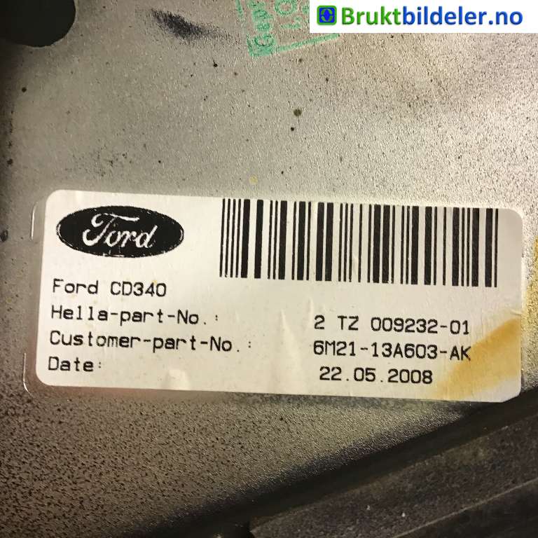 Baklykt venstre indre til Ford S-Max 2006-2010 (Type I, Fase 1)  (FORD|6M21-13A603-AK|2TZ 009232-01|)