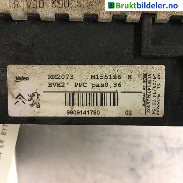 Radiator (automat gir) til Citroën C4, Picasso 2013-2018 (Type II)  (CITROEN|98 091 417 80|M155196|)