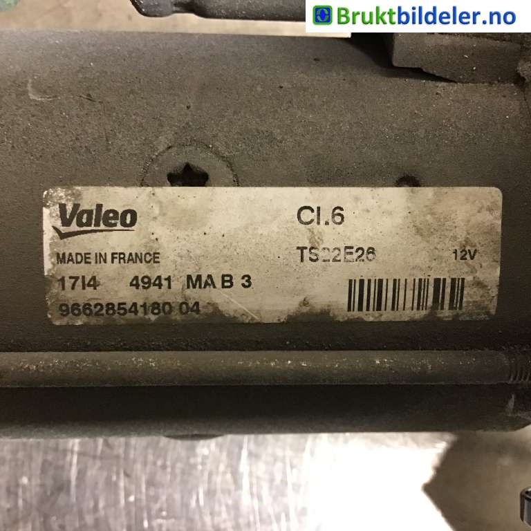 Starter diesel til Citroën C4, Picasso 2013-2018 (Type II)  (CITROEN|96 628 541 80-04|TS22E26|)