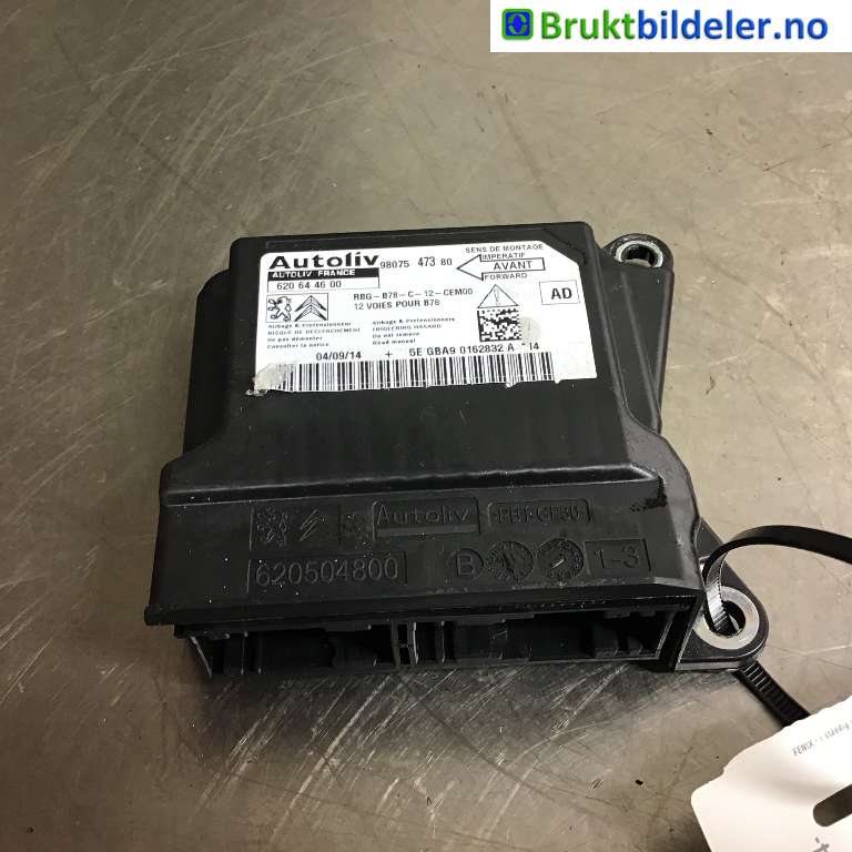 Airbag elektronikk til Citroën C4, Picasso, 2013-2018 (Type II)  (CITROEN|98 075 473 80)